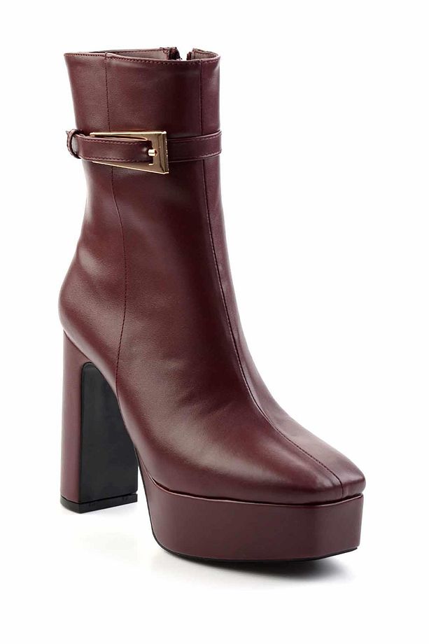 Bordo  Kadın Bot & Bootie K02227176009 - 3