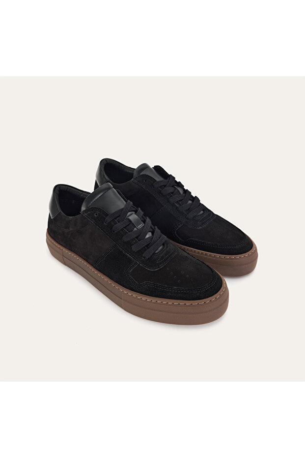 KALIN TABANLI SÜET SNEAKER AYAKKABI - 3