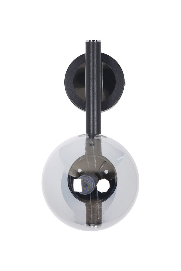 Libra Siyah Krom Füme Camlı Aplik - 2