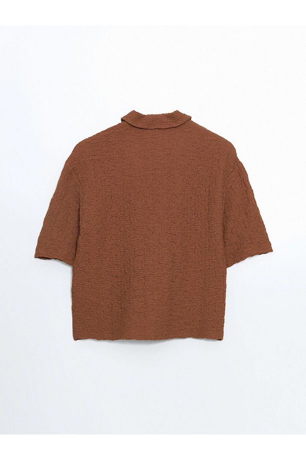 LCW Loose Fit Dokulu Kadın Gömlek - 6