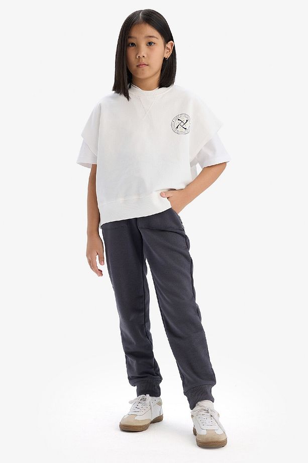 Kız Çocuk  Esnek Belli Jogger Eşofman Altı D9623A825SP - 4
