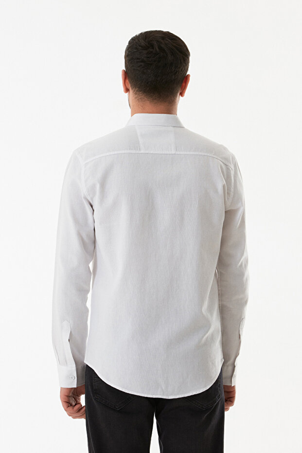 Basic Düğmeli Gömlek - 4