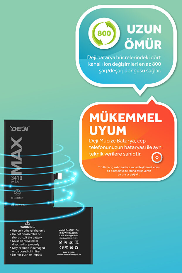 Iphone 11 Pro Batarya Mucize Batarya 3410mah - 4