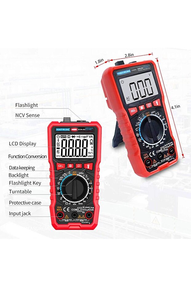 MDM-202 Dijital TRMS Multimetre - 2