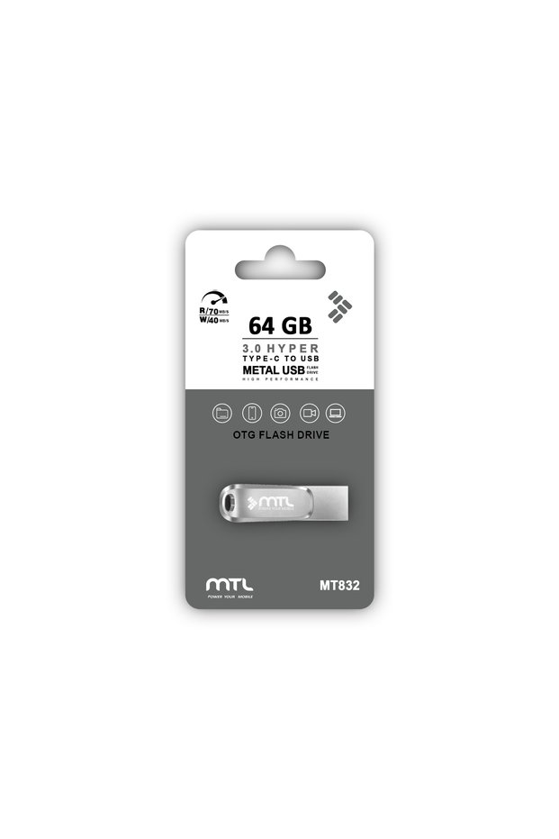 Type-C Compatible 64 Gb Otg USB Flash Memory Mt832