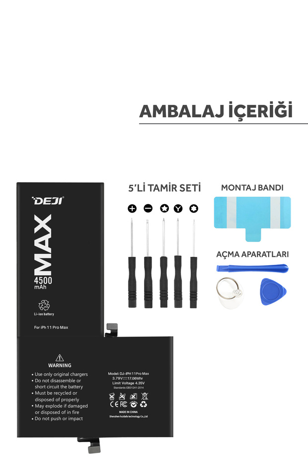 Iphone 11 Pro Max Batarya 4500mah Mucize Batarya - 5