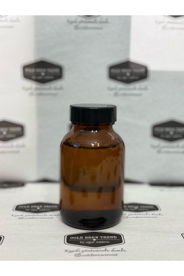 GENİŞ AĞIZLI SAKLAMA ŞİŞESİ - AMBER RENKLİ 150 ML - 6 ADETLİ - 5