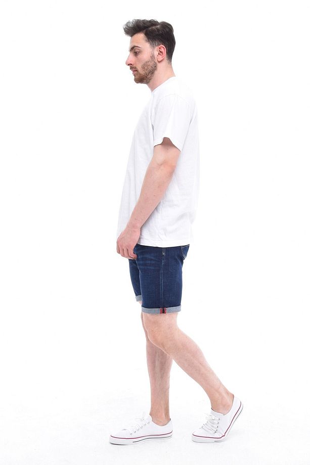 Erkek Kot Şort Slim Fit Jean Şort - C342 - 8