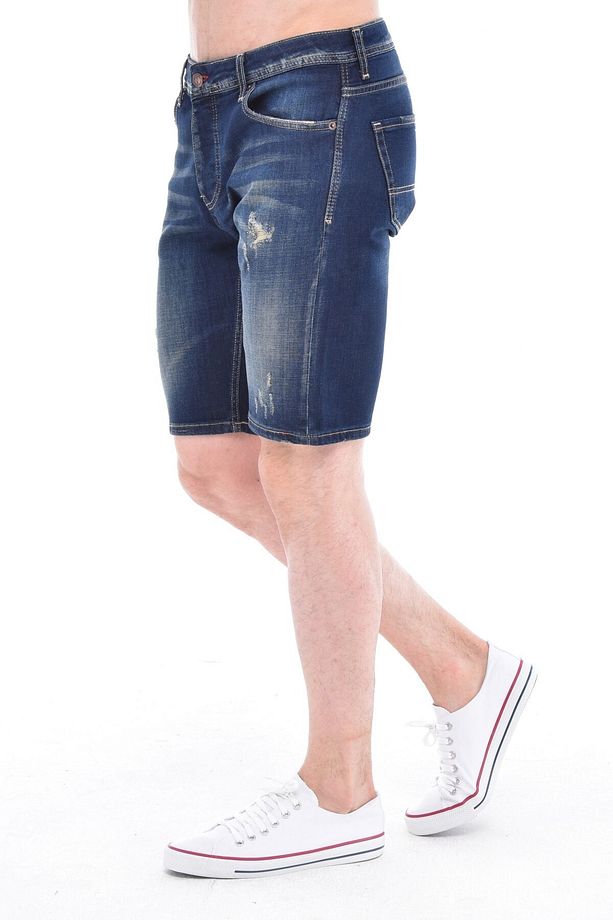 Erkek Kot Şort Slim Fit Jean Şort - C342 - 4