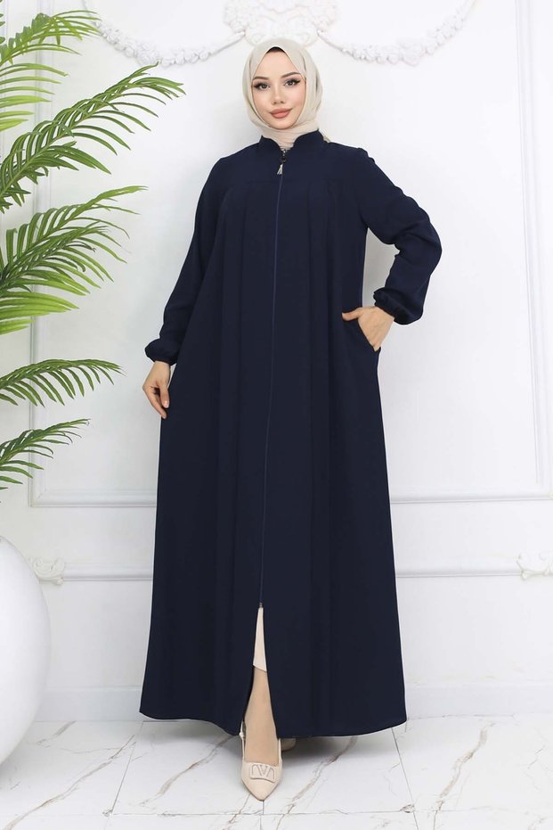 Robe Pleated Ferace Navy Blue 1009