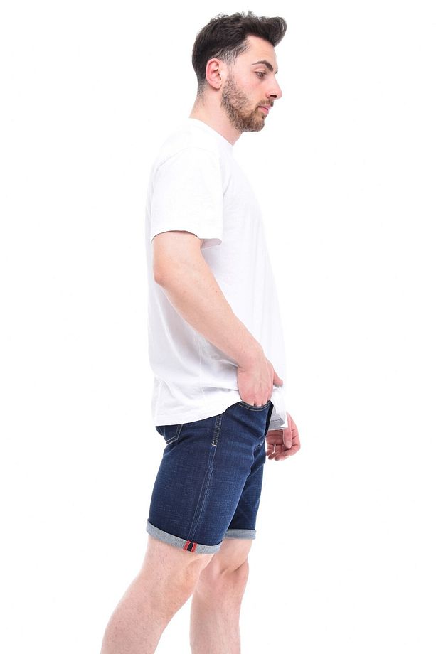 Erkek Kot Şort Slim Fit Jean Şort - C342 - 7