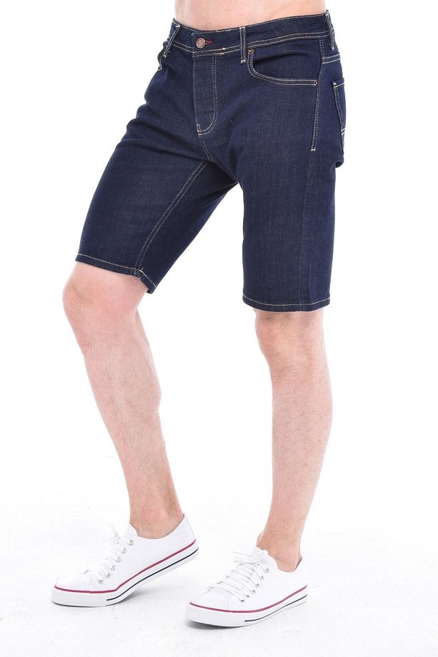 Erkek Kot Şort Slim Fit Jean Şort - C342 - 4