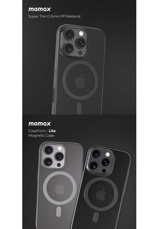 Lite CaseForm Magnetic Case iPhone 16 Pro (Transparent Black) - 7