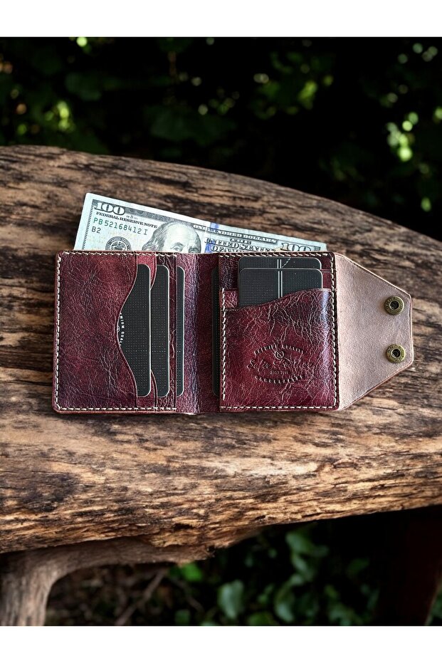 Quality Leather Wallet-Genuine Leather-All Handmade - Special Color