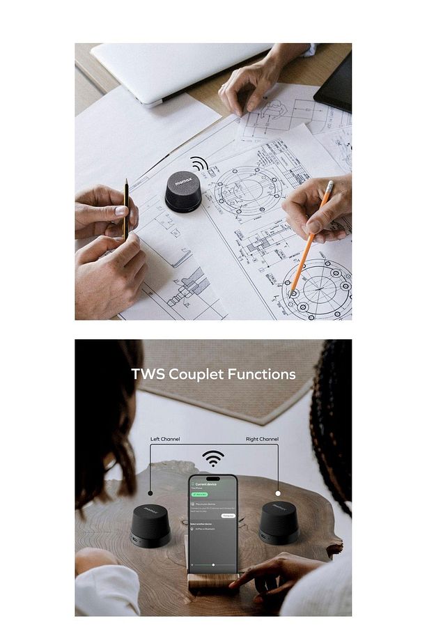 1-Vibe Go Magnetic Wireless speaker (Desert Titanium) - 8