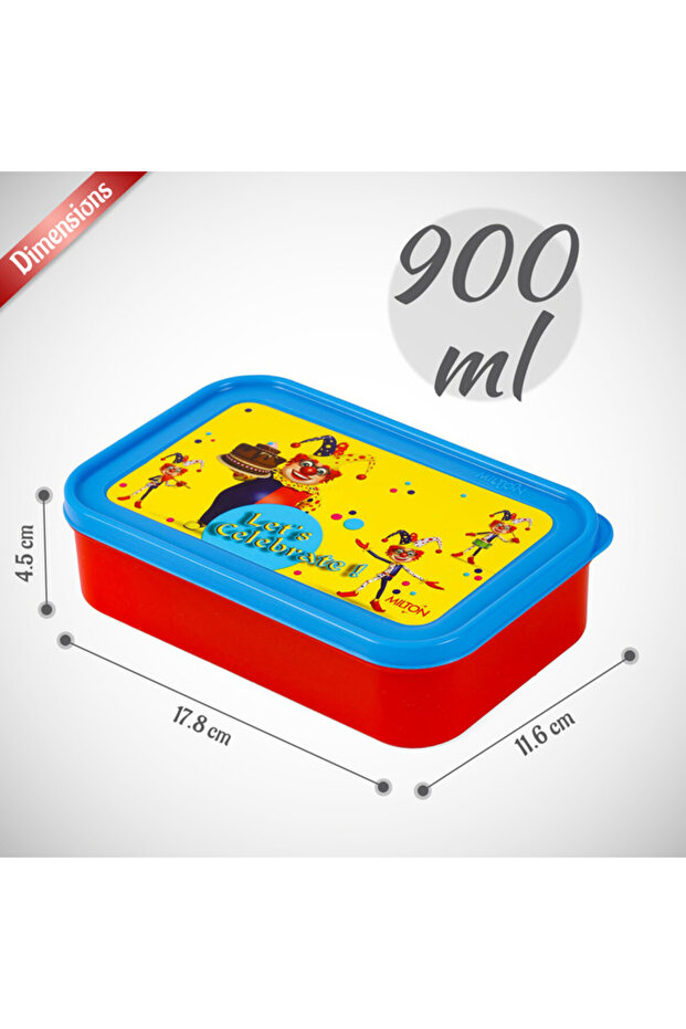 School Time Lunch Box - Red - 5