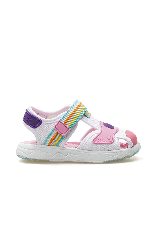 Flow Lightweight Girls Sandals 25Y 332.202 Pk White/Pink