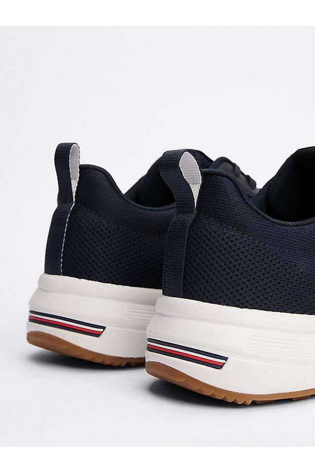 Tommy Hilfiger Örgü Krampon Koşu Ayakkabıları Mavi - 6