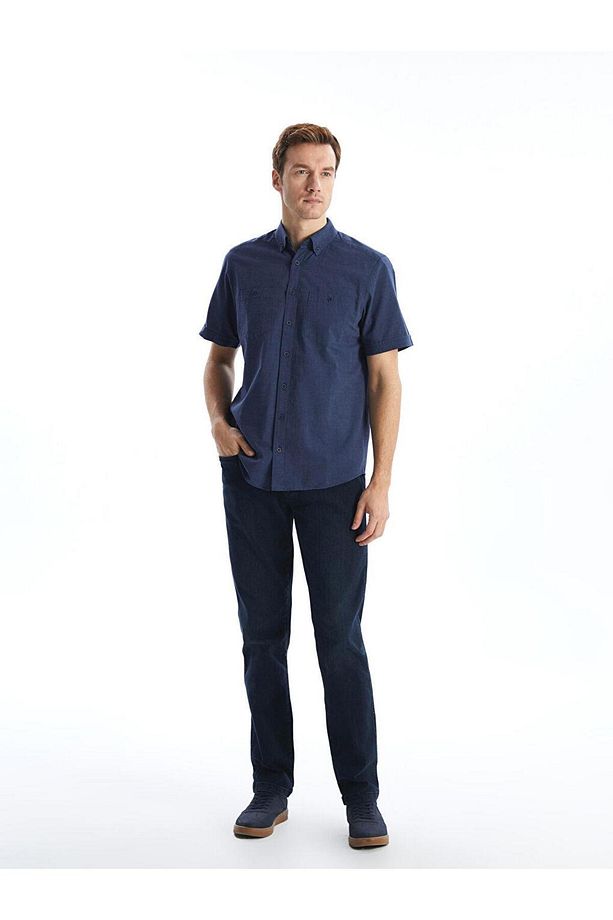LCWAIKIKI Classic Regular Fit Kısa Kollu Poplin Erkek Gömlek - 2