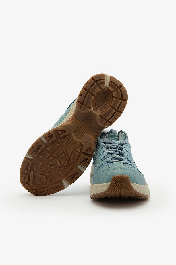 Mavi Bağcıklı Hafif Kalın Taban Kadın Sneaker Spor Ayakkabı - 6