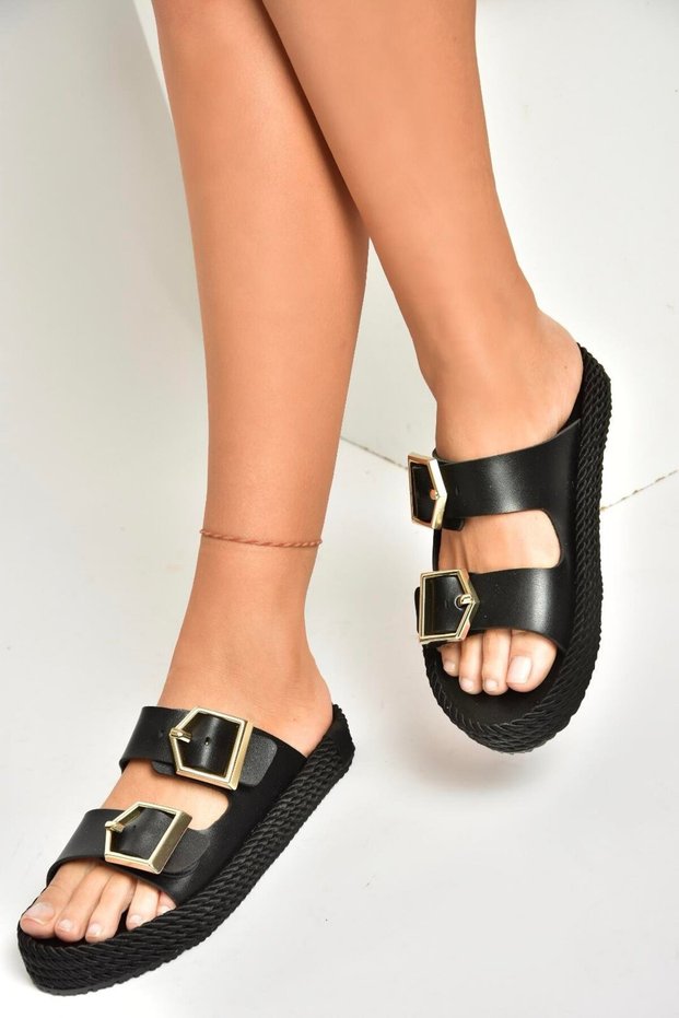 U 596030209 Black Women's Slippers