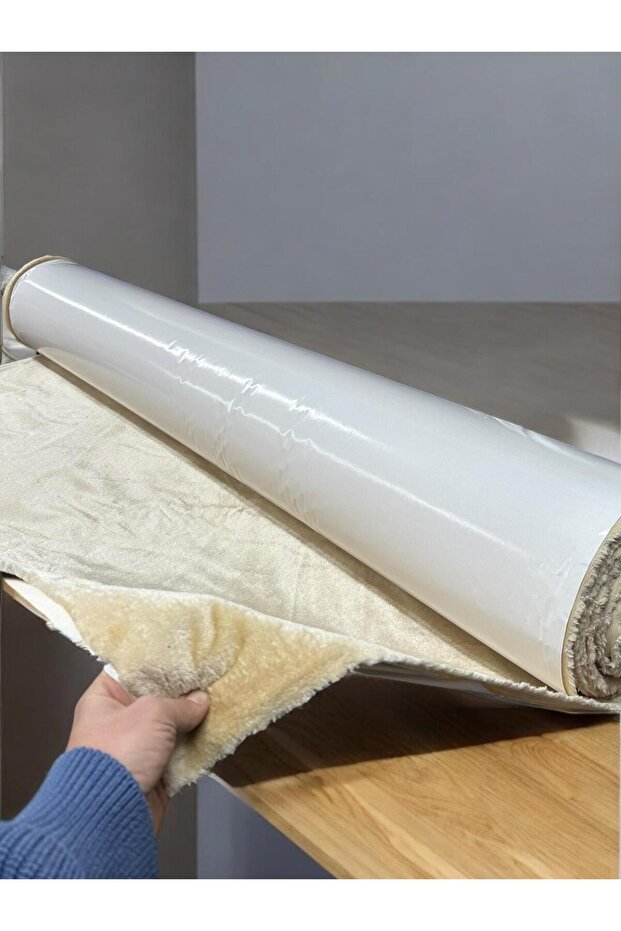 Yapışkanlı Peluş Kumaş, İthal Lutur Mutton 100x150cm, Dekorasyon, Tekstil - 1