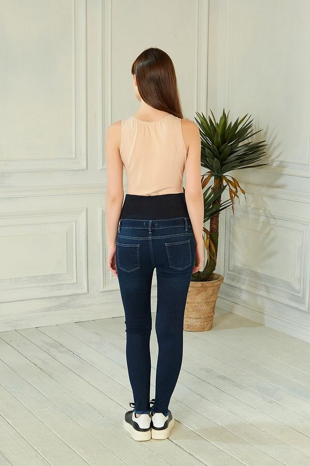 3581-yumuşak Doku Tırnak Tiftiz Paça Hamile Pantolon - 3
