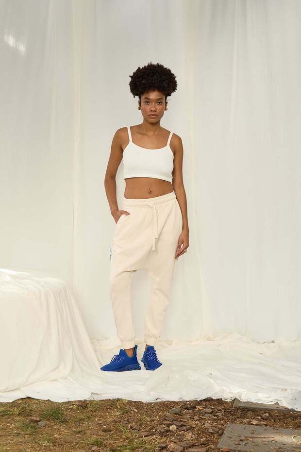 Women's Cream Trousers 15187