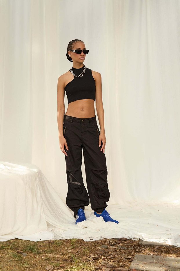 Women's Black Trousers 15042