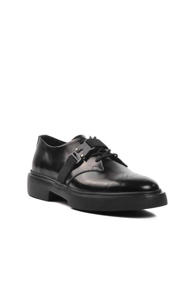 Premium 138 m Black Opening Genuine Leather Men's Classic Shoes