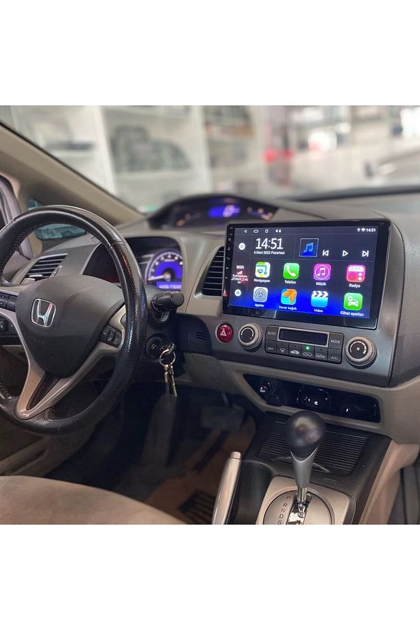 HONDA CİVİC FD-6 ANDROİD MULTİMEDYA SİSTEMİ  ( 4-64 GB ) - 2