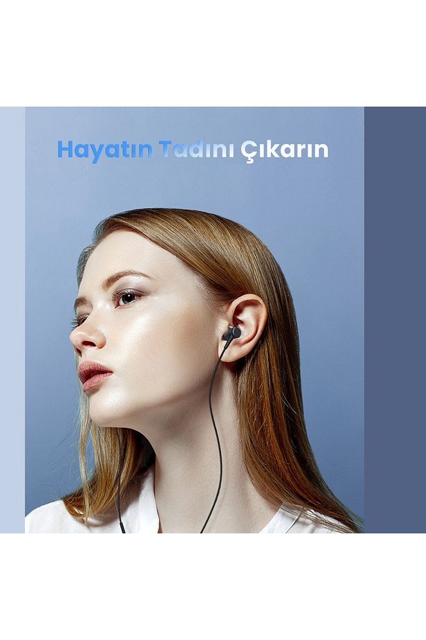 AUT111 3.5mm Kulak Içi Kablolu Kulaklık - Yüksek Ses Kalitesi - Mikrofonlu - Siyah - 2