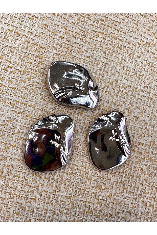Extra Large Set of 3 Buttons with Pattern on Top (4.3cm) - 2