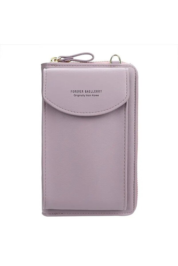 Women's Wallet & Phone Compartment Bag – Large Capacity Card Holder, Shoulder Strap Handbag &