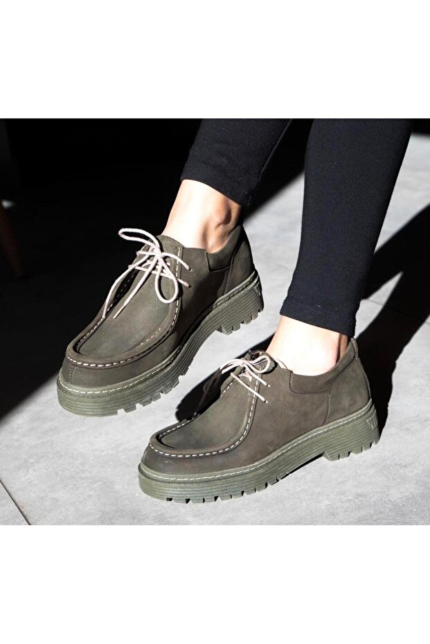 N24161 Genuine Nubuck Leather Casual Shoes