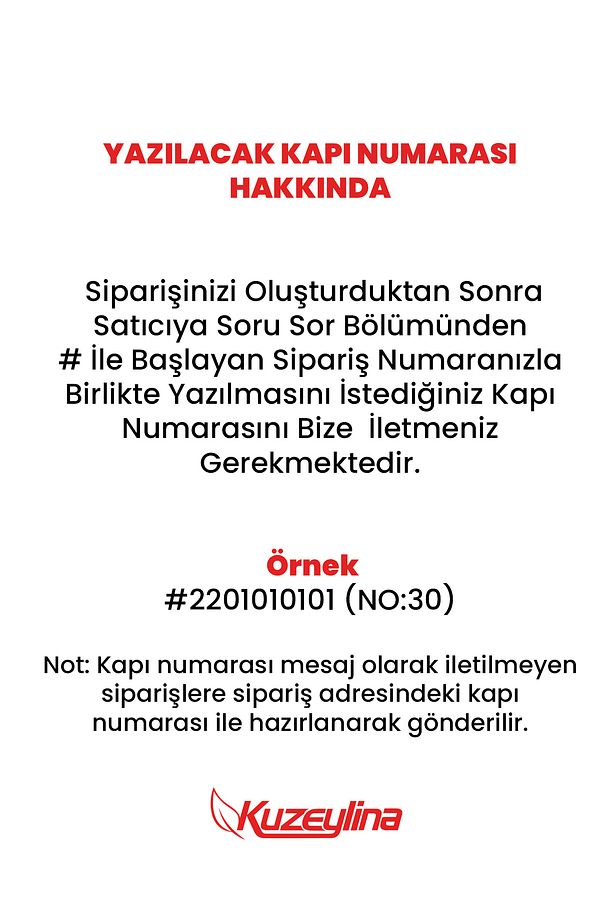 Fatura Kutusu - Kişiye Özel Kapı Numaralı  – Şık ve Kullanışlı - 7
