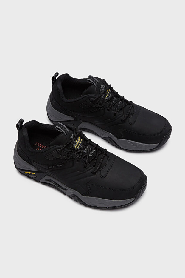 Arch Fit Deri Logolu Sneaker Ayakkabı Erkek AYAKKABI 204409 BLK - 4
