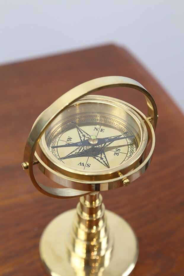 Pirinç Masaüstü Pusula - 3