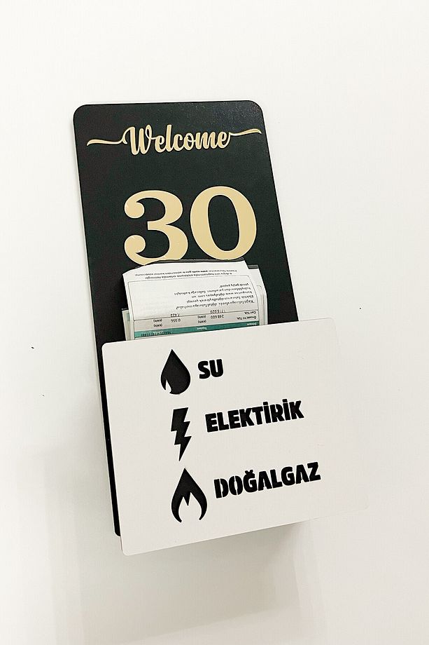 Fatura Kutusu - Kişiye Özel Kapı Numaralı  – Şık ve Kullanışlı - 5