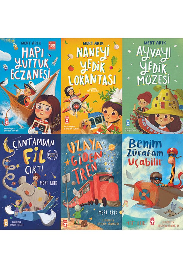 2.3. Sınıf Okuma Seti 6 Kitap Set Hapı Yuttuk Eczanesi-Naneyi Yedik Lokantası-Ayvayı Yedik Müzesi-Ça - 1