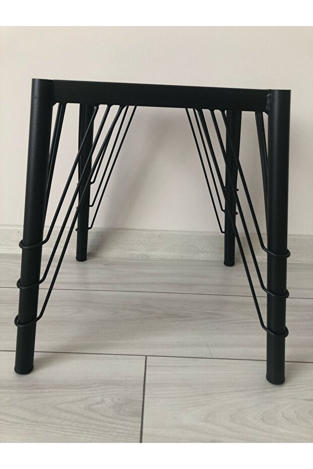 METAL, 40 CM SİYAH STATİK BOYALI SANDALYE AYAĞI (2 ADET) - 4