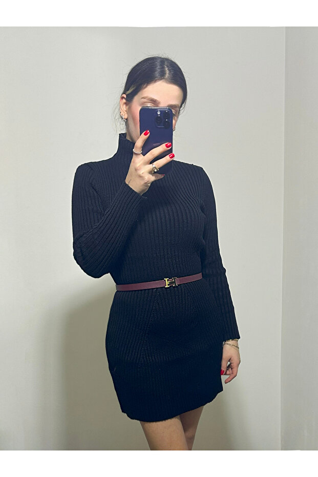 Black Knitwear Dress