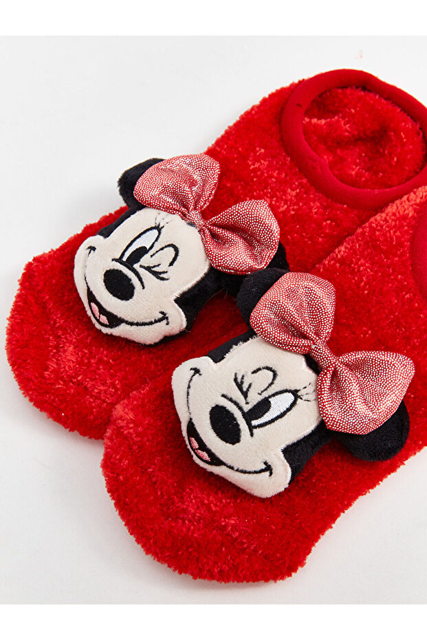 Minnie Mouse Kız Çocuk Ev Çorabı - 4