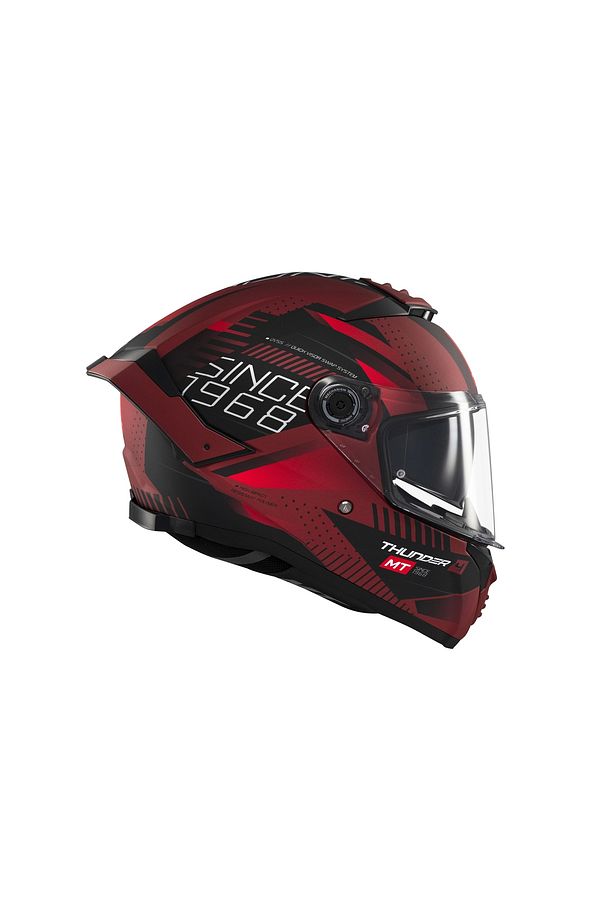 KASK MT THUNDER 4 SV LUMİNENCE D5 MAT KIRMIZI - 4