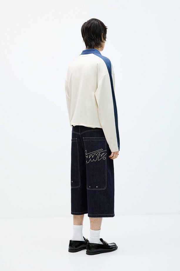 Super baggy STWD denim bermuda şort - 5