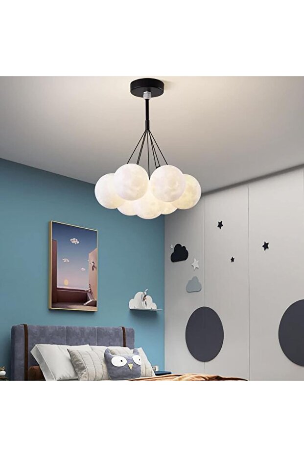 Moonlight Model Modern Özel Tasarım Sarkıt Dolunay Avize - 1