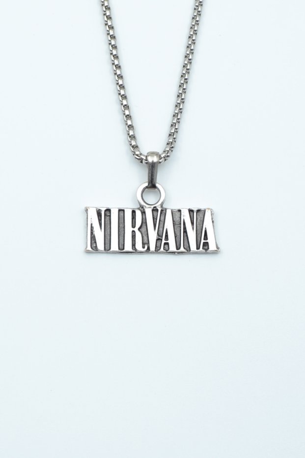 Nirvana Gümüş Kaplama Örme Zincir Kolye
