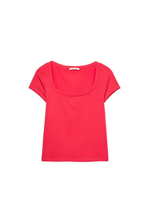 Top with square-cut neckline - 5