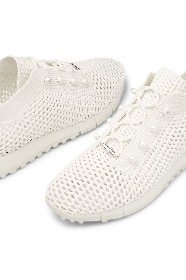 İnci Detaylı Örgü Sneaker Ayakkabı - 3