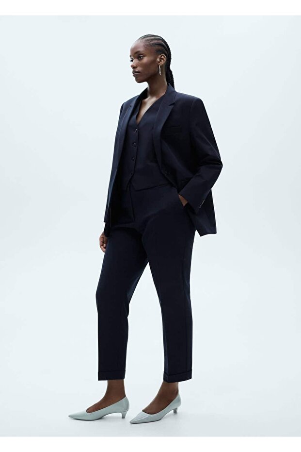 Düğmeli takım yelek - 8